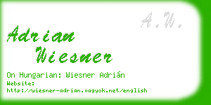 adrian wiesner business card