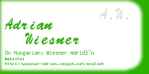 adrian wiesner business card